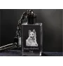 Berger basque - Porte-clés en cristal avec photo de chien, porte-clés lumineux, cadeau unique de la marque Art-Dog