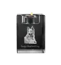 Basque Shepherd Dog, Basque Sheepdog - Candle holder with dog photo, crystal tealight holder, personalised gift by Art-Dog brand