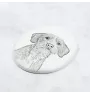 Basset Fauve de Bretagne, Fawn Brittany Basset - commemorative plaque with a photo of a dog, tombstone with a print, personalized oval plaque from the Art-Dog brand