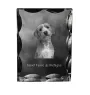 Basset Fauve de Bretagne - cristal avec photo de chien, statuette en verre avec photo, cadre exceptionnel avec photo de la marque Art-Dog