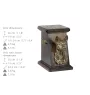 Basenji, African bush dog, Congo dog - urn for dog ashes, elegant urn with a statue, commemorative urn with a bust of a dog by Art-Dog brand