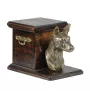 Basenji, Terrier Nyam-Nyam, Terrier du Congo - urne pour les cendres d'un chien avec une statuette, une urne élégante pour chien, une urne exceptionnelle avec un buste de chien de la marque Art-Dog