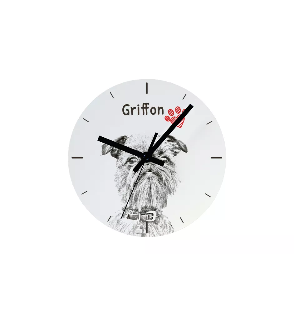 Basset Fauve de Bretagne, Fawn Brittany Basset - wall clock with a dog, shelf clock with a print, personalized home decoration from the Art-Dog brand