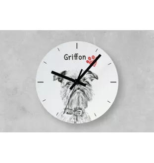 Basset Fauve de Bretagne, Fawn Brittany Basset - wall clock with a dog, shelf clock with a print, personalized home decoration from the Art-Dog brand