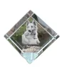Basque Shepherd Dog, Basque Sheepdog - crystal cube with a photo, photo of a horse in crystal, cubic paperweight from Art-Dog brand