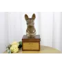 Basenji, Terrier Nyam-Nyam, Terrier du Congo - urne pour les cendres du chien avec une statuette, petite urne pour chien, urne personnalisée avec le buste du chien de la marque Art-Dog