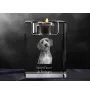 Basset Fauve de Bretagne, Fawn Brittany Basset - Candle holder with dog photo, crystal tealight holder, personalised gift by Art-Dog brand