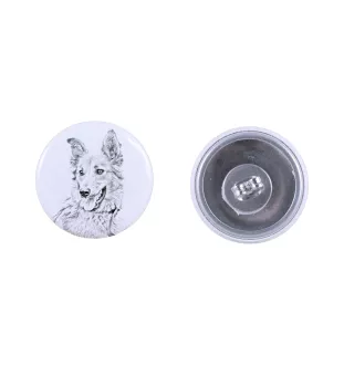 Berger basque - boucles d'oreilles uniques avec un chien, votre animal de compagnie sur un porte-clés, marque propre Art-Dog