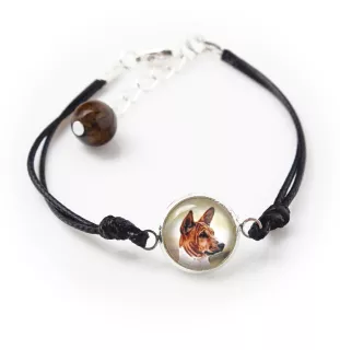 Basenji, African bush dog, Congo dog - bracelet with your photo handmade, unique jewelry from the Art-Dog brand