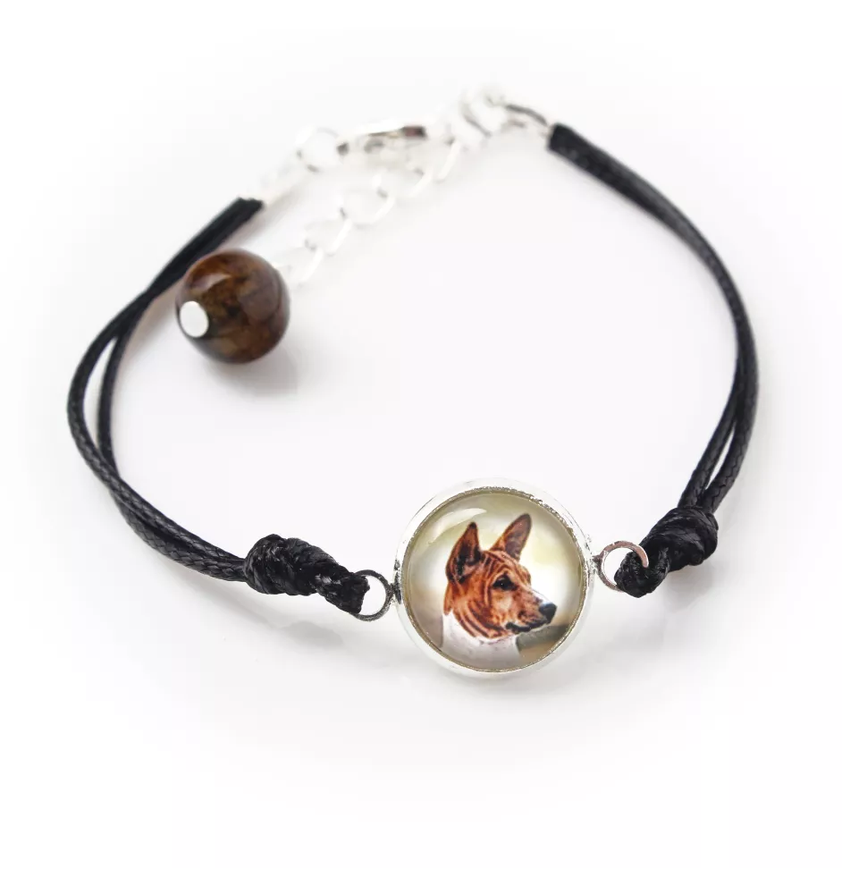 Basenji, African bush dog, Congo dog - bracelet with your photo handmade, unique jewelry from the Art-Dog brand
