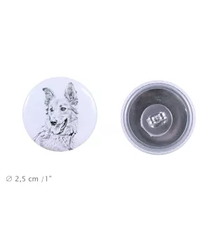 Berger basque - boucles d'oreilles uniques avec un chien, votre animal de compagnie sur un porte-clés, marque propre Art-Dog