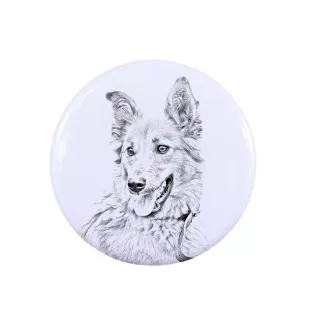 Basque Shepherd Dog, Basque Sheepdog - women's jewelry with a dog portrait, handmade product, possibility to add your own photo, Art-Dog brand
