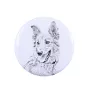 Basque Shepherd Dog, Basque Sheepdog - pin with your dog, add your own photo, Art-Dog brand