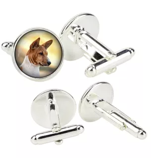 Basenji, Kongo-Terrier - Manschettenknöpfe in einer Schachtel, handgefertigter Schmuck, Produkt der Marke Art-Dog
