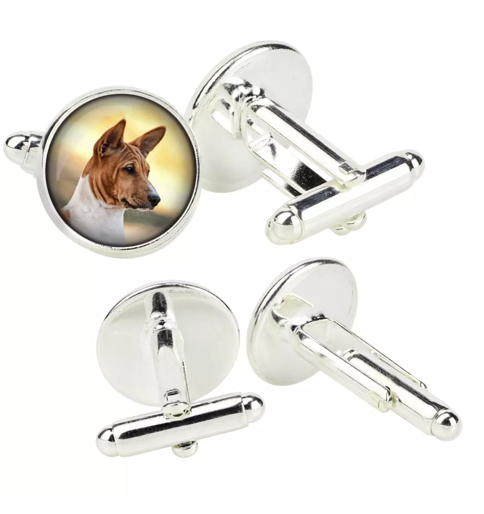 Basenji, Kongo-Terrier - Manschettenknöpfe in einer Schachtel, handgefertigter Schmuck, Produkt der Marke Art-Dog