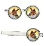 Basenji, Kongo-Terrier Ärmelknöpfe und Krawatte mit Ihrem Foto, Anzugaccessoire, Herrenschmuck der Marke Art-Dog
