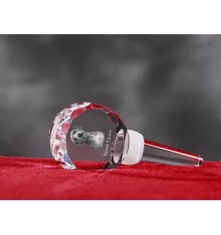 Basset Fauve de Bretagne - Kristallflaschenverschluss, einzigartiger Weinverschluss mit Foto, personalisiertes Geschenk für Sommelier der Marke Art-Dog