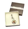 Basenji, African bush dog, Congo dog - keychain in a box, own photo, keychain pendant from Art-Dog brand