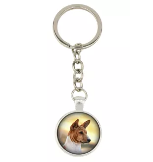 Basenji, Kongo-Terrier - Schlüsselanhänger in einer Box, eigenes Foto, Schlüsselanhänger der Marke Art-Dog