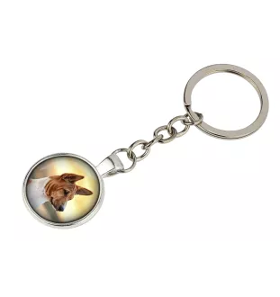 Basenji brelok w pudełku ze zdjęciem Art-Dog
