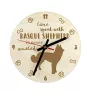 Baskischer Schäferhund, Pastor Vasco - Uhr mit Hund, Holzuhr mit Gravur, personalisierte Uhr von Art-Dog
