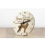 Berger basque - horloge avec chien, horloge en bois avec gravure, horloge personnalisée par Art-Dog