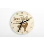 Berger basque - horloge avec chien, horloge en bois avec gravure, horloge personnalisée par Art-Dog