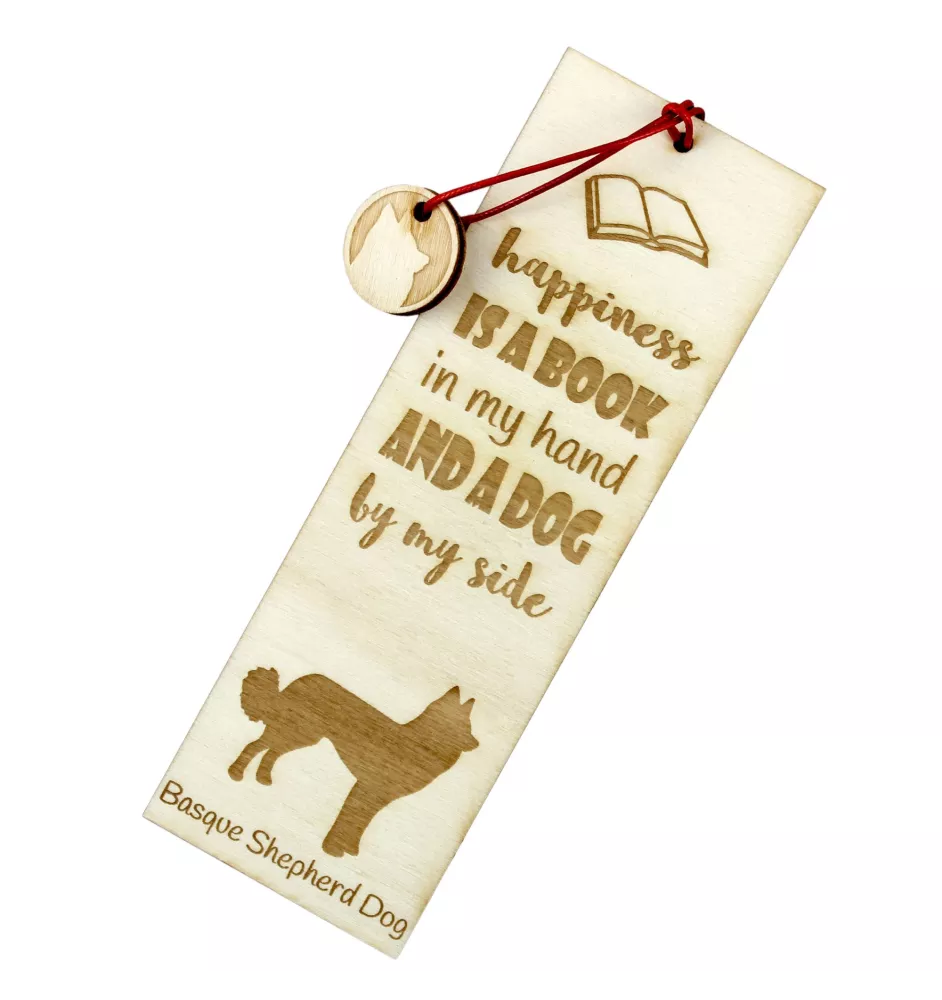 Baskischer Schäferhund, Pastor Vasco - Lesezeichen mit Hund, personalisiertes Lesezeichen, Hundeaccessoire für Leser der Marke Art-Dog