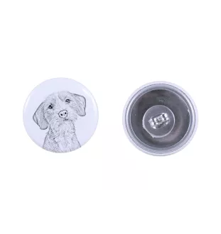 Basset Fauve de Bretagne, Fawn Brittany Basset - unique dog earrings, your pet on a keychain, Art-Dog's own brand