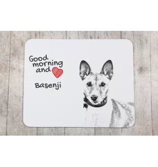 Basenji, Terrier Nyam-Nyam, Terrier du Congo - tapis de souris personnalisé avec impression, tapis de souris personnalisé avec chien, accessoire unique pour employé de bureau de la marque Art-Dog