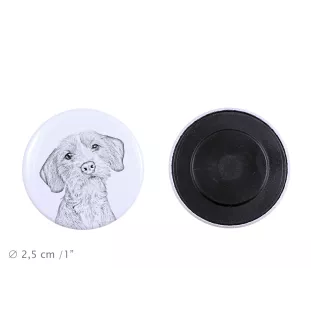 Basset Fauve de Bretagne, Fawn Brittany Basset - magnet with a dog's pupil, exceptionally light, strong magnet, handmade product by the Art-Dog brand