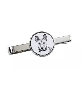 Basenji, Kongo-Terrier - Krawattenklammer mit Hund, personalisierter Krawattenclip, einzigartiges Geschenk für Männer von der Marke Art-Dog
