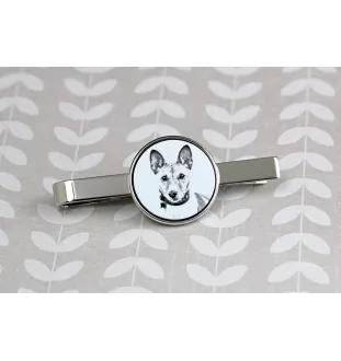Basenji, Kongo-Terrier - Krawattenklammer mit Hund, personalisierter Krawattenclip, einzigartiges Geschenk für Männer von der Marke Art-Dog