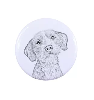 Basset Fauve de Bretagne - badge avec votre chien, ajoutez votre propre photo, marque Art-Dog