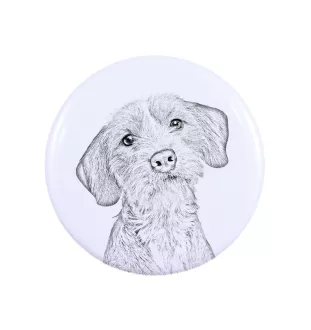 Basset Fauve de Bretagne, Fawn Brittany Basset - magnet with a dog's pupil, exceptionally light, strong magnet, handmade product by the Art-Dog brand