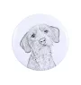 Basset Fauve de Bretagne, Fawn Brittany Basset - magnet with a dog's pupil, exceptionally light, strong magnet, handmade product by the Art-Dog brand