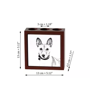 Basenji, Terrier Nyam-Nyam, Terrier du Congo - porte-stylo avec chien, organiseur de bureau avec impression, décoration de bureau personnalisée de la marque Art-Dog