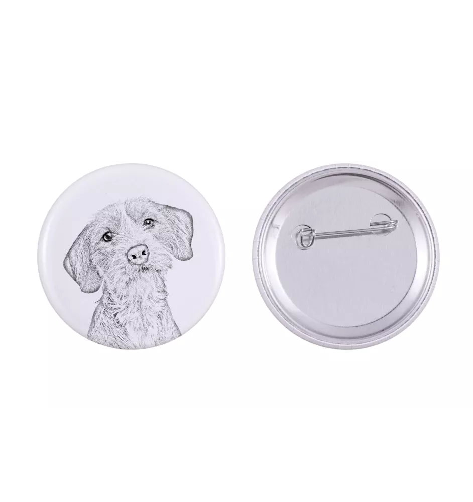 Basset Fauve de Bretagne - badge avec votre chien, ajoutez votre propre photo, marque Art-Dog