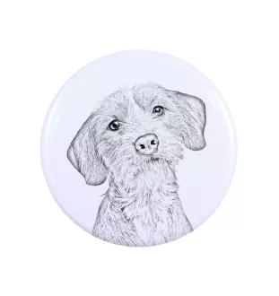 Basset Fauve de Bretagne - badge avec votre chien, ajoutez votre propre photo, marque Art-Dog
