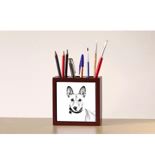 Basenji, Terrier Nyam-Nyam, Terrier du Congo - porte-stylo avec chien, organiseur de bureau avec impression, décoration de bureau personnalisée de la marque Art-Dog