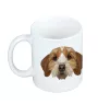 Basset Fauve de Bretagne - Becher mit einem Bild und dem Schriftzug geometrischer Hund Art-Dog