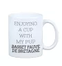 Basset Fauve de Bretagne - Becher mit einem Bild und dem Schriftzug geometrischer Hund Art-Dog