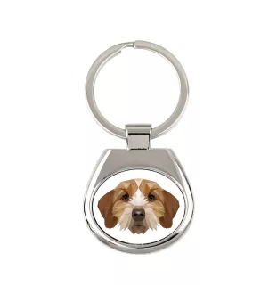 Basset bretoński brelok geometryczny Art-Dog