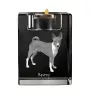 Basenji, African bush dog, Congo dog - Candle holder with dog photo, crystal tealight holder, personalised gift by Art-Dog brand