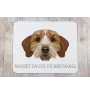 Basset bretoński podkładka geometryczny Art-Dog