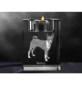 Basenji, Kongo-Terrier - Kerzenhalter mit Hundefoto, Teelichthalter aus Kristall, personalisiertes Geschenk der Marke Art-Dog
