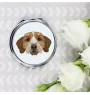Basset Fauve de Bretagne - miroir avec une image et un motif géométrique de la marque Art-Dog