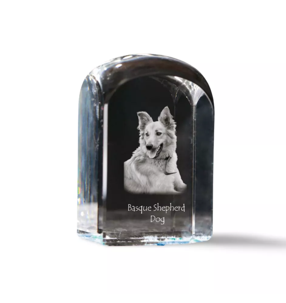 Owczarek baskijski kryształ pieczątka pięczątka z psem Art-Dog