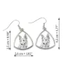Berger basque - boucles d'oreilles avec chien, boucles d'oreilles pendantes avec photo, bijoux personnalisés avec impression de la marque Art-Dog