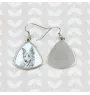 Basque Shepherd Dog, Basque Sheepdog - dog earrings, hanging earrings with a picture, personalized jewelry with Art-Dog brand print